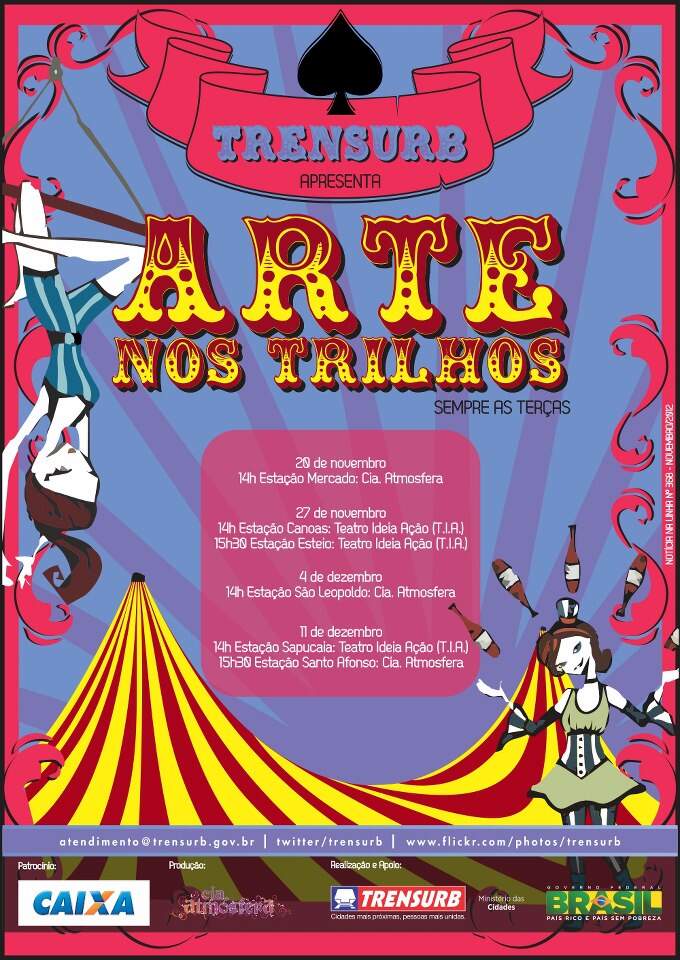 Multi Circo Show abre a “Arte nos Trilhos 2012”