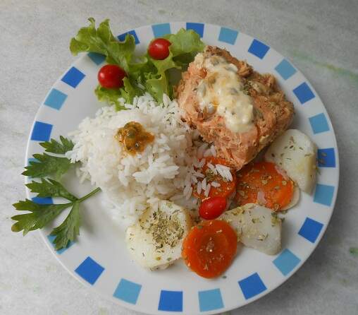 Salmão no forno